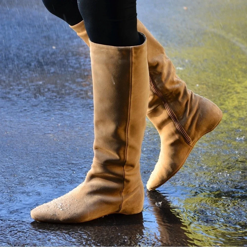 Italeau Laura Tall Suede Boots Sz39